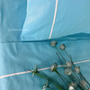 Ensemble Parure de lit 100% Cotton, 6 Pièces en Cotton ref :CVS0225 Bleu Turquoise